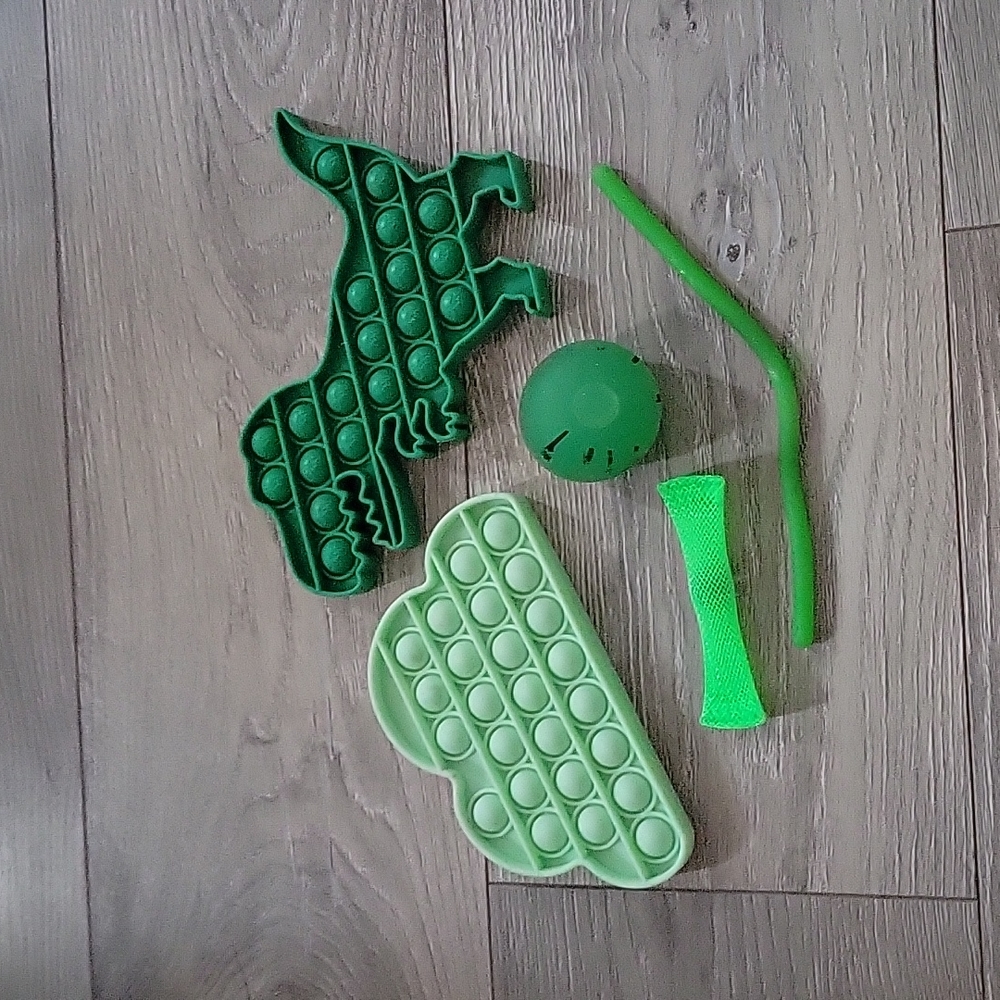 Pop it's orbie squishy monkey noodle and marble mesh